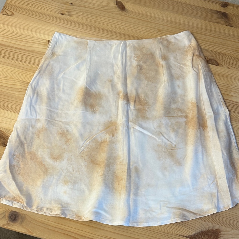 Frank and oak cream tie dye skirt